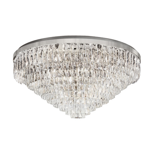 Valparaiso Steel & Glass Flush Mount Ceiling Light