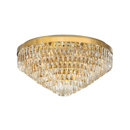 Valparaiso Steel & Glass Flush Mount Ceiling Light