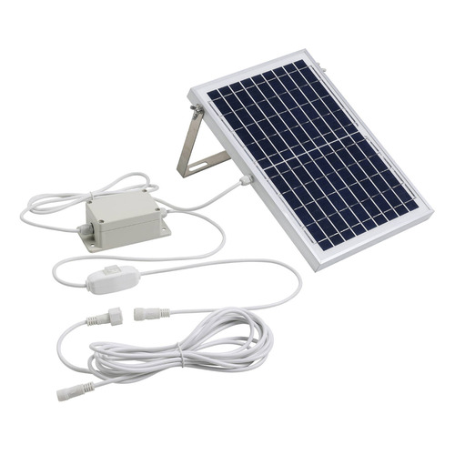 Warm White LED Maxwell Hanging Festoon Lights with Solar Kit