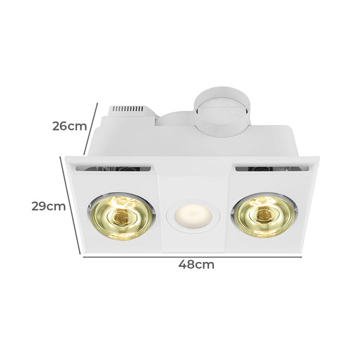 Heatflow 275W Bathroom Heater with LED