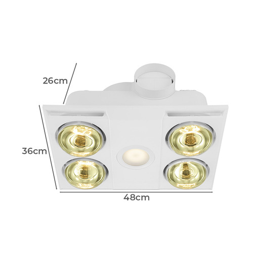Heatflow Bathroom Heater with LED