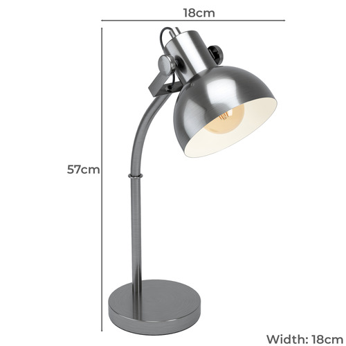 57cm Lubenham Steel Table Lamp
