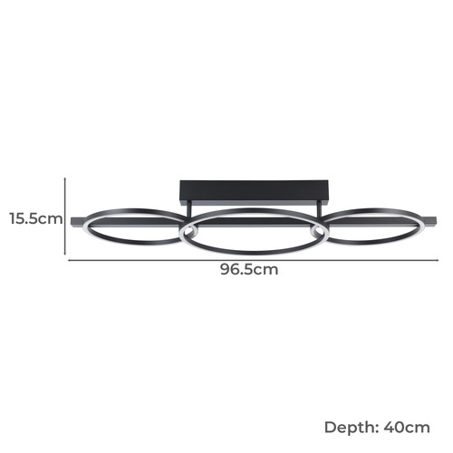 Lanacera LED Semi Flush Ceiling Light
