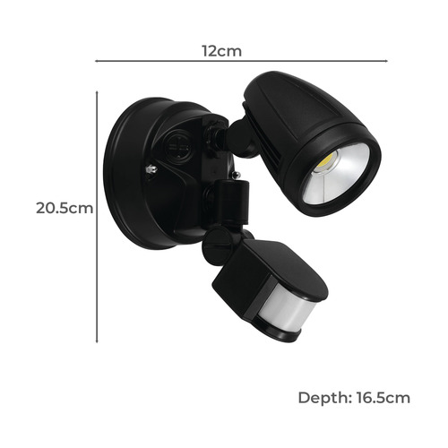 Chopper Outdoor LED Wall Light with Sensor