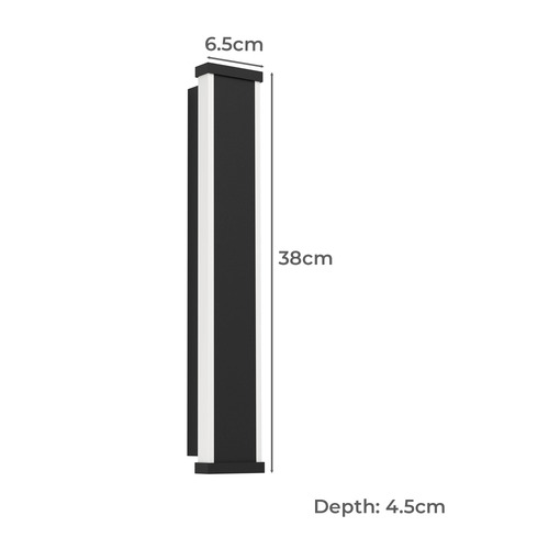 Neviano Outdoor LED Tri-Colour Wall Light