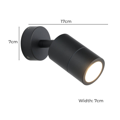 Fremantle LED Outdoor Wall Spotlight