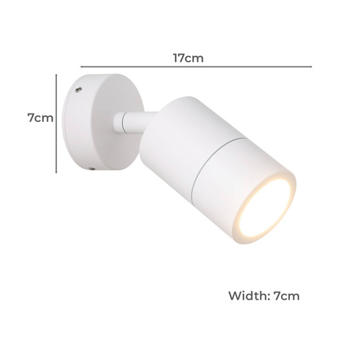 Fremantle LED Outdoor Wall Spotlight
