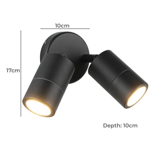 Fremantle LED Outdoor Wall Spotlight