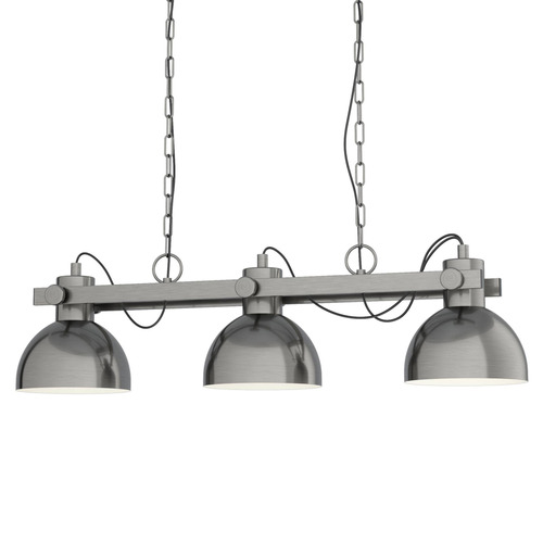 Lubenham 3 Light Steel Pendant