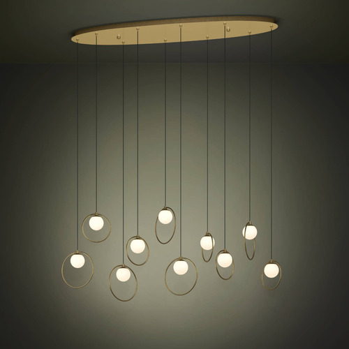 Oblong Portocolom 10 Light LED Pendant