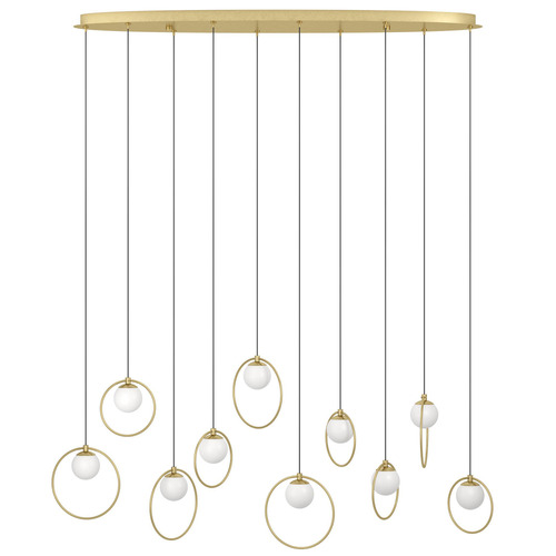 Oblong Portocolom 10 Light LED Pendant