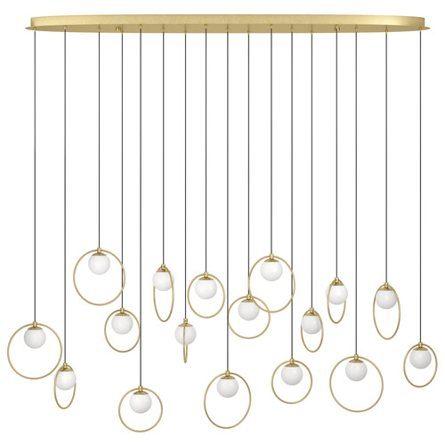 Oblong Portocolom 17 Light LED Pendant