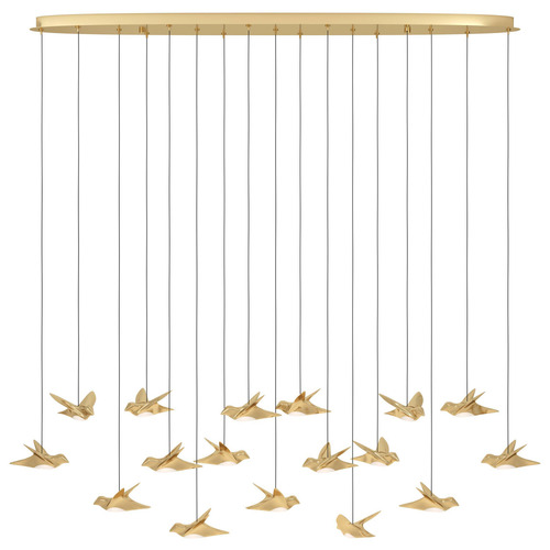 Oblong Paratebueno 17 Light LED Pendant