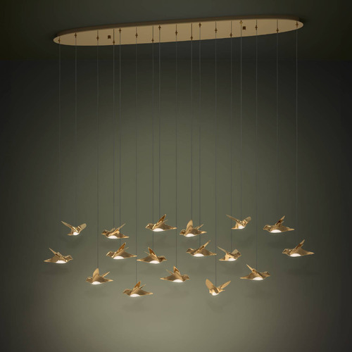 Oblong Paratebueno 17 Light LED Pendant