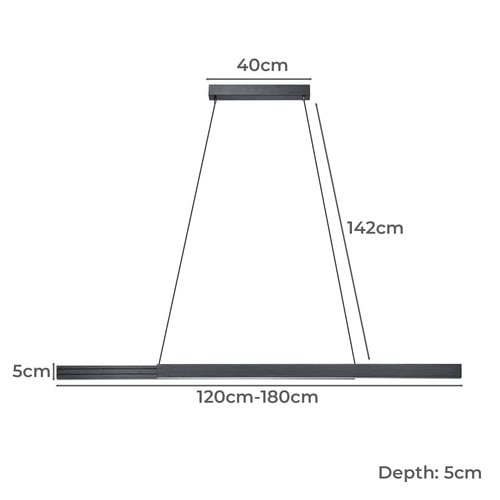 Montebuono Extendable LED Pendant Light