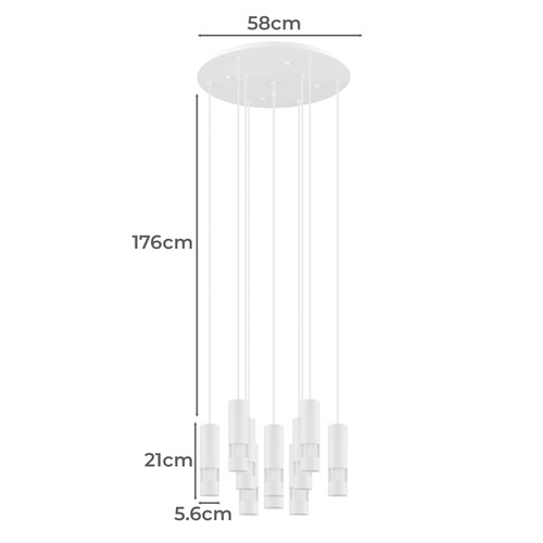 Bernabeta 10 Light Cluster Pendant