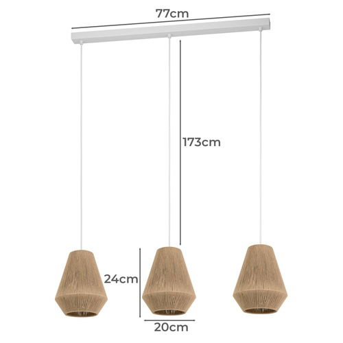 Alderney 3 Light Pendant