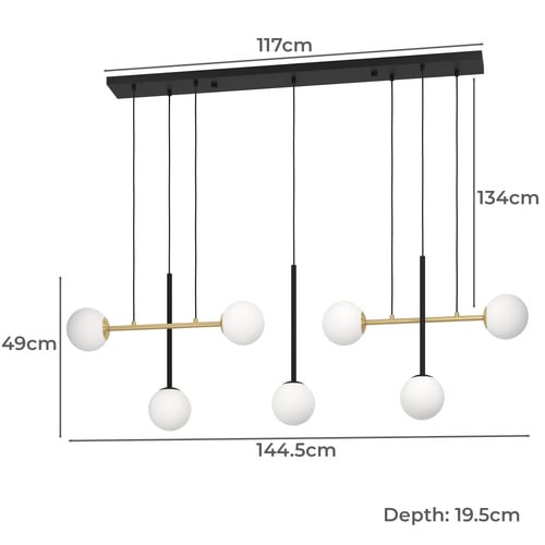 Paz 7 Light Pendant