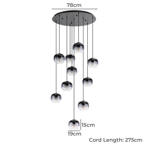 Oilella 10 Light Pendant
