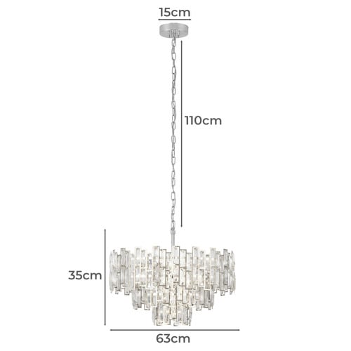 Calmeilles 3 Tier Chandelier