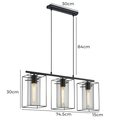 Loncino 3 Light Pendant
