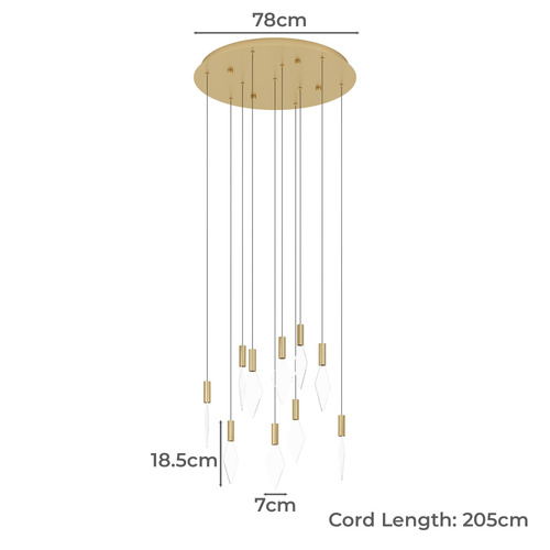 Mirador 16 light LED Pendant