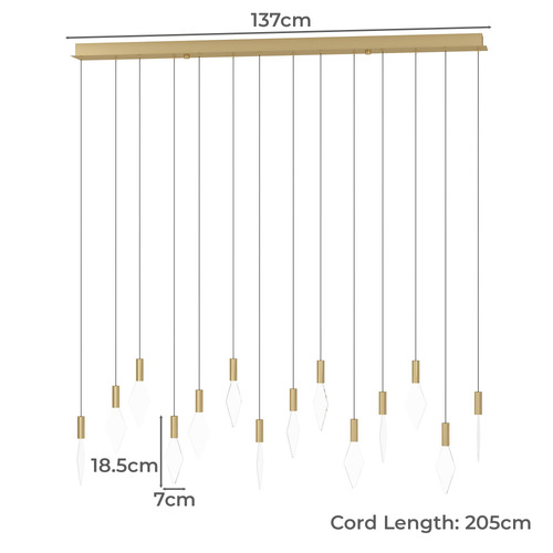 Mirador 14 light LED Pendant