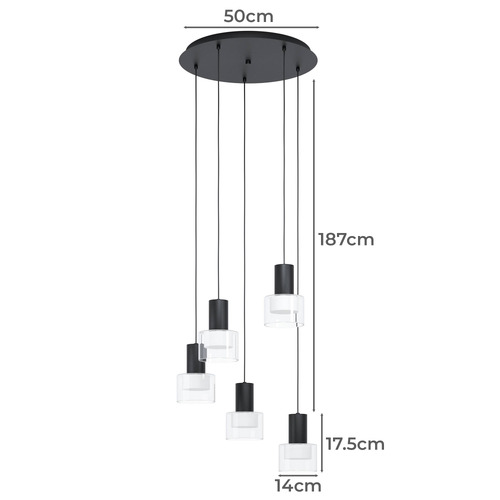 Molineros 5 light LED Pendant