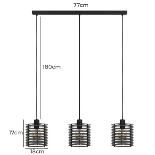 Segovia 3 Light Pendant