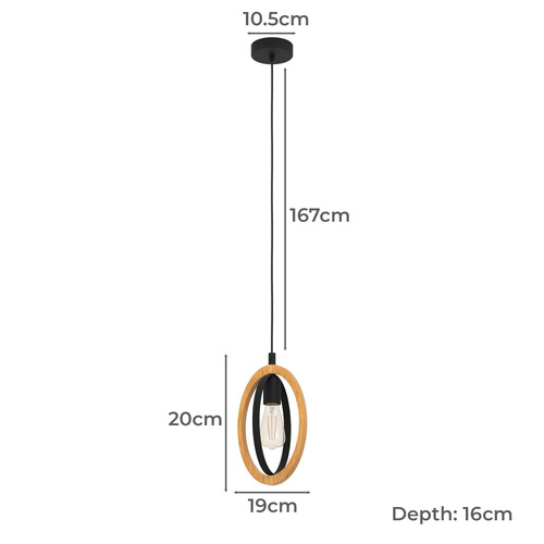 Basildon Steel Pendant Light