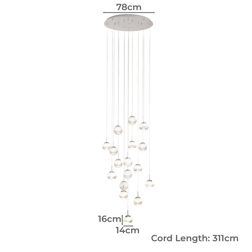 Montefio 17 Light LED Pendant