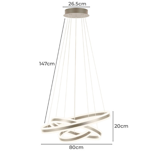 Tonarella 3 Light LED Pendant