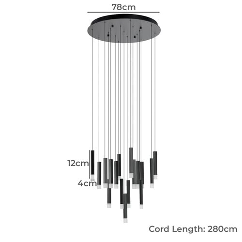 Estanerios 17 Light LED Pendant