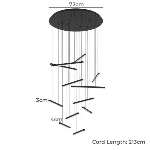 Lindoza 12 Light LED Pendant