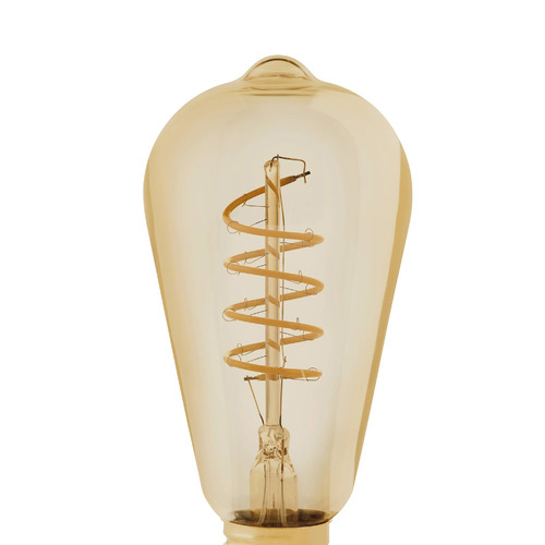 Amber ST64 E27 Dimmable LED Bulb