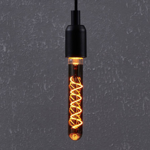 Black T30 E27 Dimmable LED Bulb