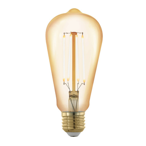 Amber ST64 E27 Step Dimmable LED Bulb