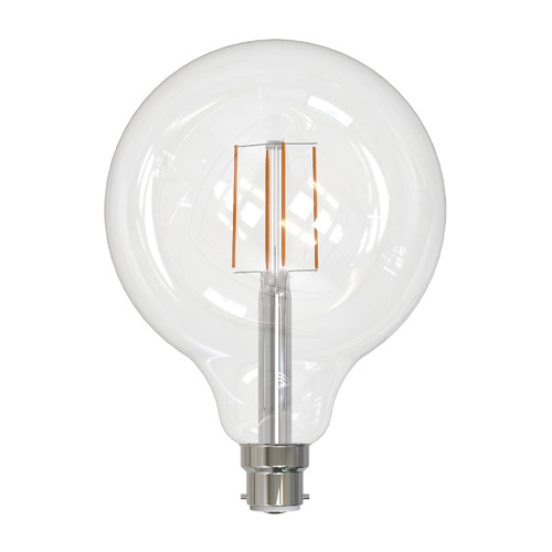 Clear 7.5W G125 Dimmable LED Bulb