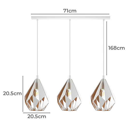 Carlton 3 Light Pendant