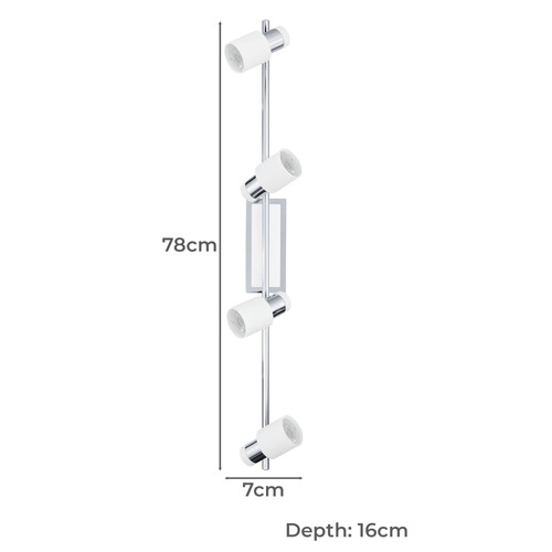 Davida 4 Wall Light Bar Spotlight