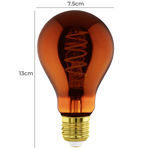 Copper A75 E27 Dimmable LED Bulb