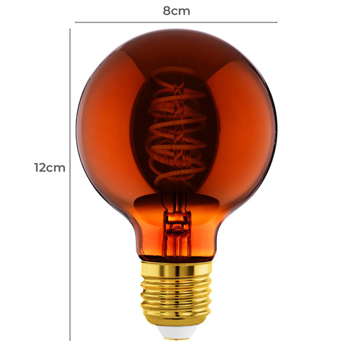 Copper G80 E27 Dimmable LED Bulb