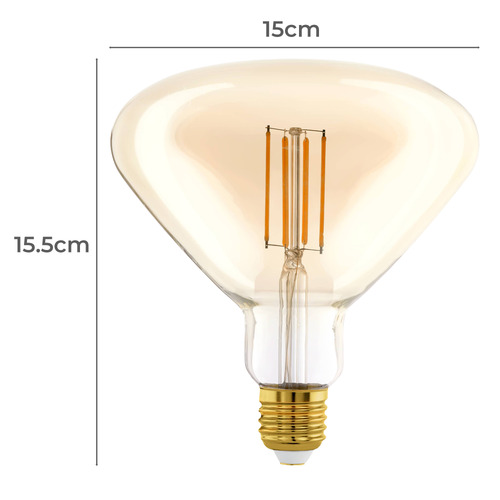 Amber BR150 E27 Dimmable LED Bulb
