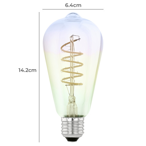 Rainbow ST64 E27 Dimmable LED Bulb
