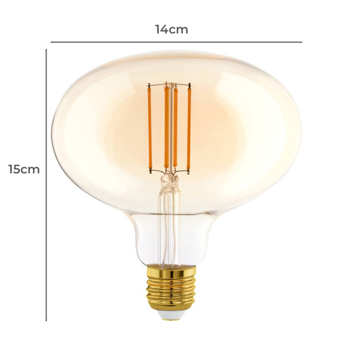 Amber R140 E27 Dimmable LED Bulb