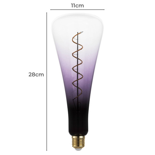Purple T110 E27 Dimmable LED Bulb