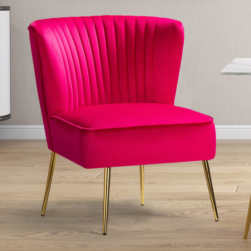 Nyla Velvet Accent Chair Temple & ster