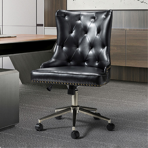 Tova Faux Leather Office Chair | Temple & Webster