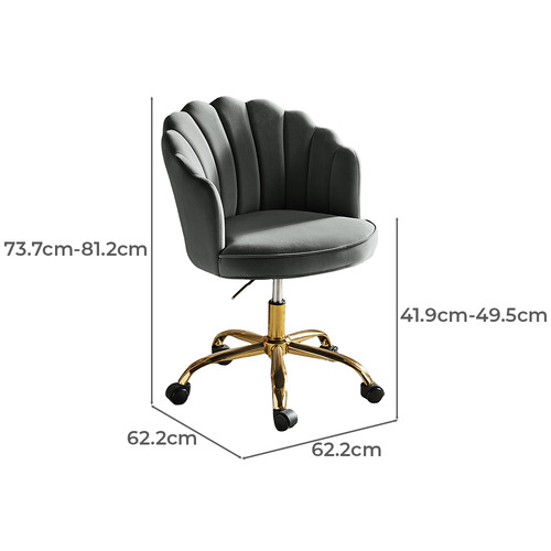Tinsley Velvet Office Chair