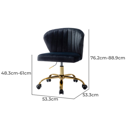 Ratana Velvet Office Chair